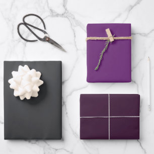 Donkere Moody Gray Paarse druiven die papierbladen Inpakpapier Vel
