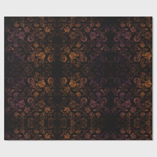 Donkere Moody Halloween Autumn Gift Wrapping Paper Cadeaupapier (Vlak)