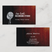 Donkere Muzieknoten die het Visitekaartje van Stud (Voorkant / Achterkant)