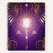 Donkere mystische pijlogen oog oog van het ternair notitieboek (Voorkant)