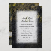 Donkere nacht Mystery Gothic Wedding Invitation Kaart (Voorkant / Achterkant)