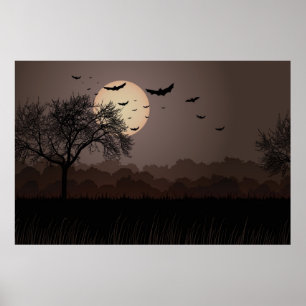 Donkere nacht poster