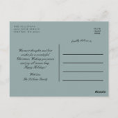 Donkere nachtelijke kerstboom bij Moody Holiday Briefkaart (Achterkant)