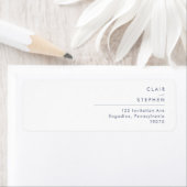 Donkere navel lettertypemeldlabel etiket (Insitu)