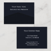 Donkere Navy Blue Center Point Visitekaartje (Voorkant / Achterkant)