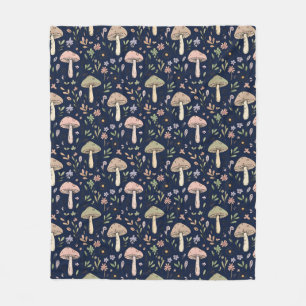 Donkere Navy Schimmels   Minimalistisch Kantoorgez Fleece Deken