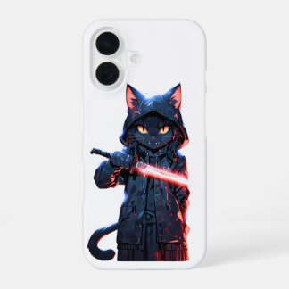 Donkere Ninja Kat | Anime Moordenaarskunst met Neo iPhone 16 Hoesje