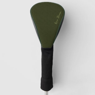 Donkere olijf textuur golfheadcover