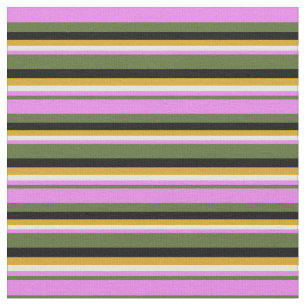 Donkere Olijfgroen, Violet, White, Goldenrod en Bl Stof