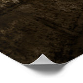 Donkere onderaardse tunnel poster (Hoek)