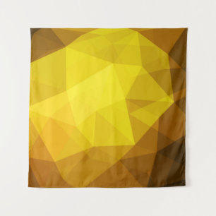 Donkere oranje veelhoek. Een volledig nieuwe kleur Wandkleed