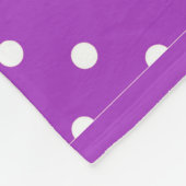 Donkere orchidee poka Dot Fleece Blanket Deken (Hoek)