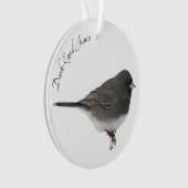 Donkere-oyed Junco Ornament (voorkant)