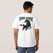 Donkere paard T-Shirt (Achterkant volledig)