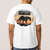 Donkere paard T-Shirt (Achterkant)
