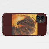 Donkere paarden Case-Mate iPhone case (Achterkant (horizontaal))