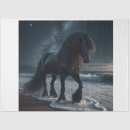 Donkere paarden tissuepapier