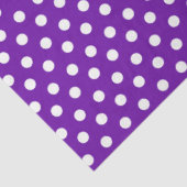 Donkere Paars met witte pooldots Tissuepapier (Detail)