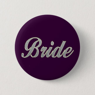 Donkere Paarse bride met een verwant Ronde Button 5,7 Cm