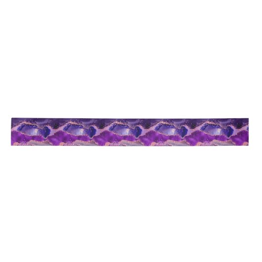 Donkere Paarse en roze glittersequins Agate Lint (Voorkant)