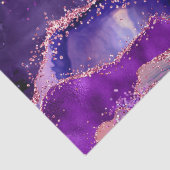 Donkere Paarse en roze glittersequins Agate Tissuepapier (Detail)