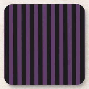 Donkere paarse en zwarte strepen bier onderzetter
