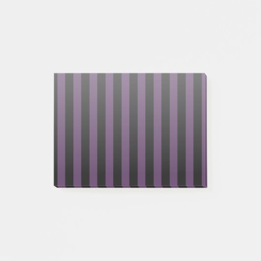 Donkere paarse en zwarte strepen post-it® notes (Voorkant)