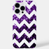 Donkere Paarse glitter sparkles White Case-Mate iPhone Case (Achterkant)