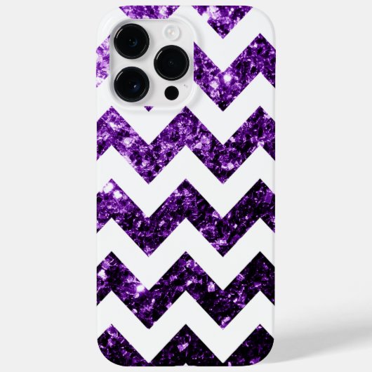 Donkere Paarse glitter sparkles White Case-Mate iPhone Case (Achterkant)