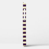 Donkere Paarse Gold Stripe Pattern - Aangepaste na Case-Mate iPhone Case (Achterkant / Links)
