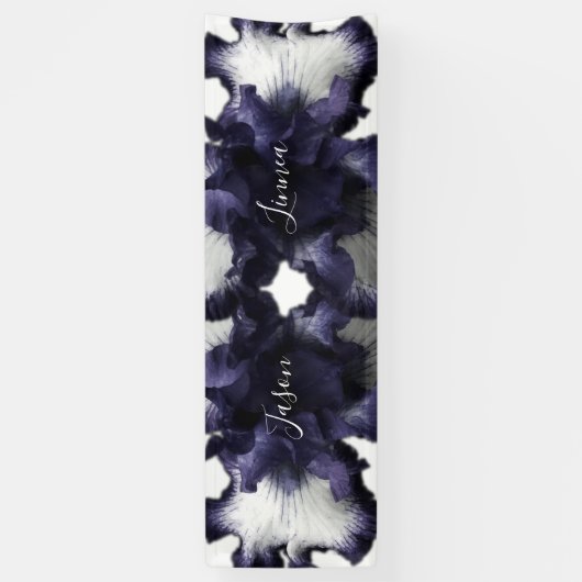 Donkere Paarse minimalistische stralingsdrager met Spandoek (Verticaal)