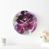 Donkere Paarse Moth Orchids Grote Klok (Huis)