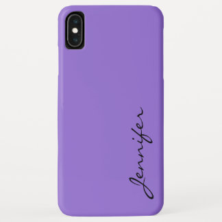 Donkere paarse pastelachtergrond iPhone XS max hoesje