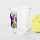 Donkere paarse tulpen shot glas (Rechts)