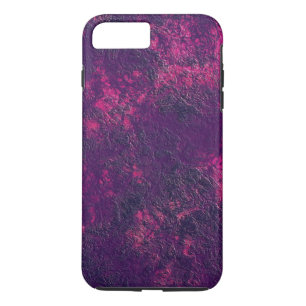 Donkere paarse violettextuur, getextureerd suede m 	iPhone 8 plus / 7 plus hoesje