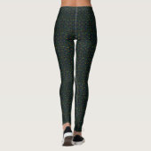 Donkere paukafdruk leggings (Achterkant)