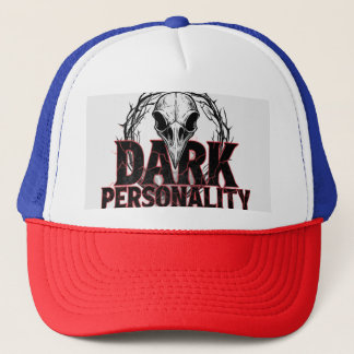 Donkere persoonlijkheid trucker pet