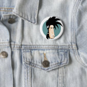 donkere pin ronde button 5,7 cm (In situ)