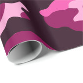 Donkere Pinks Camouflage-pakpapier voor darkinkten Cadeaupapier (Rol Hoek)