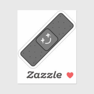 Donkere pleister sticker