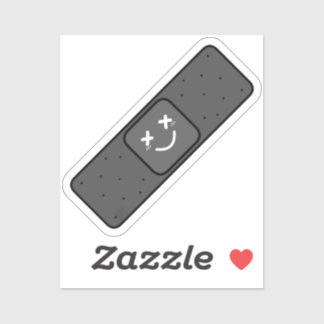 Donkere pleister sticker