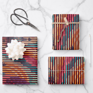 Donkere Pruim Koepel Cadeaupapier Set (3 Vellen) -