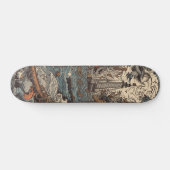 Donkere psychedelische vuurtoren skateboard (Horizontaal)