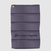 donkere purle achtergrond en personalisiere golfhanddoek (Voorkant)