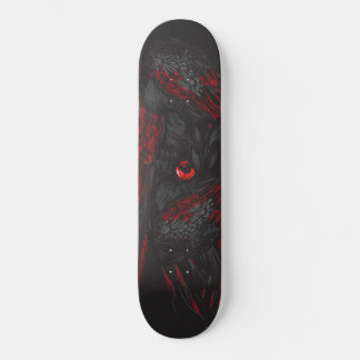 Donkere Raaf Carmozijnrood Oog Street Art Skateboa Skateboard
