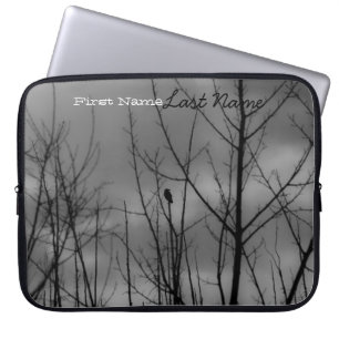 Donkere Raven; Personaliseerbaar Laptop Sleeve