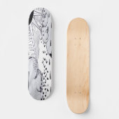 donkere regen skateboard (Voorkant)