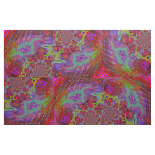 Donkere regenboog Psychedelic Abstract ontwerp Stof