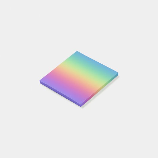 Donkere regenbooggradiënt post-it® notes (Schuin)