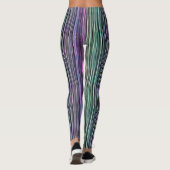 Donkere regenboogpenseelstreken: leggings (Achterkant)